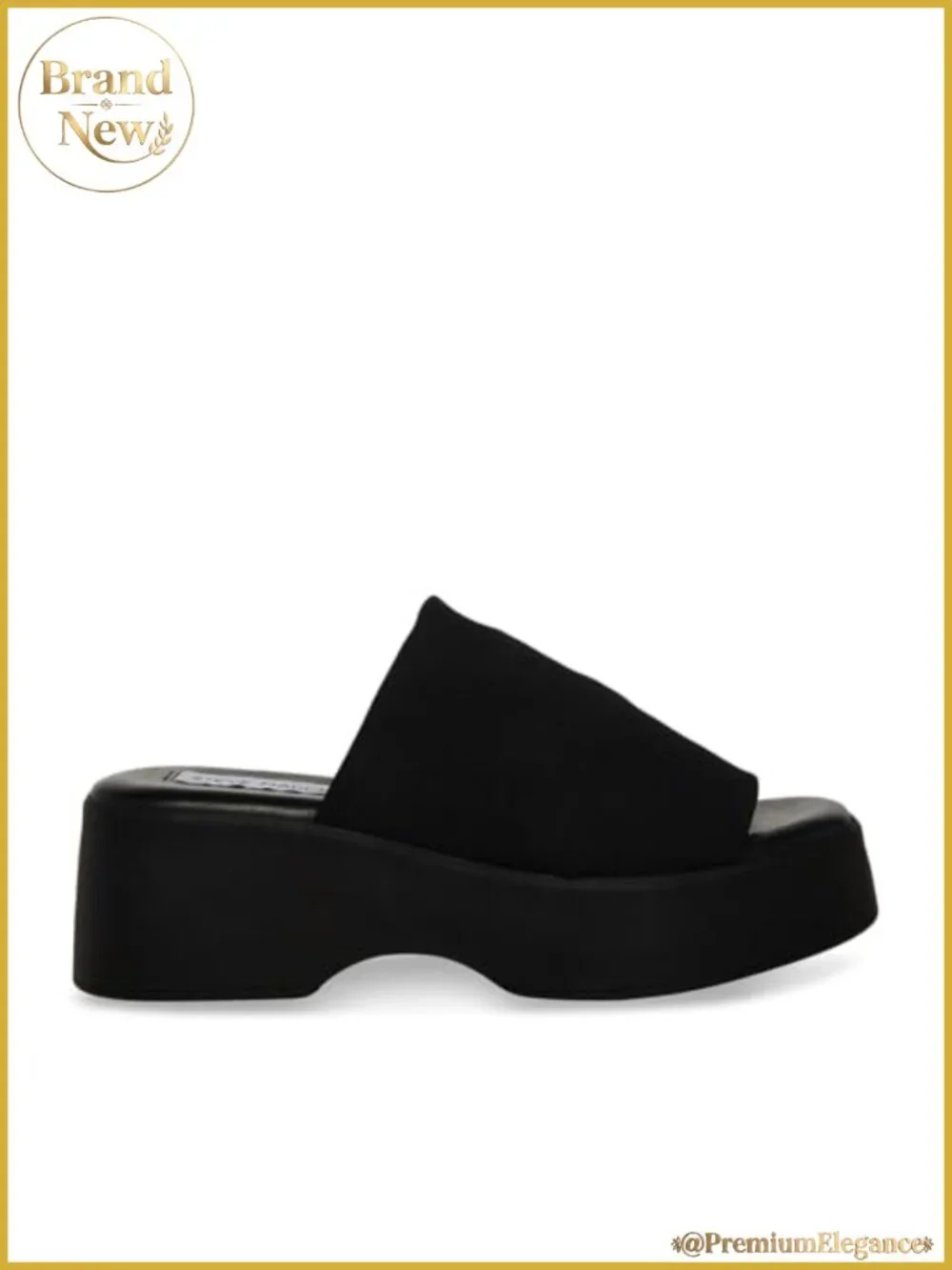 Women's Sculpted Platform Sandals Stretchy Slip-On Heels